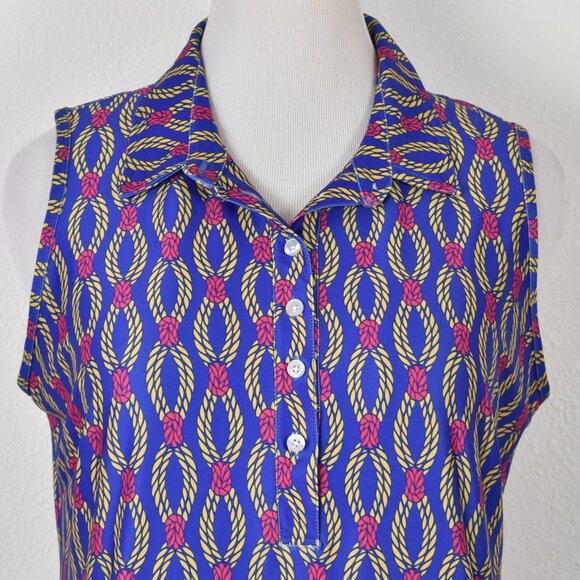 Tee 2 Sea Golf Nautical Print Sleeveless Dress - XL - Picture 2 of 8